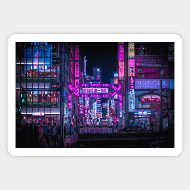 Kabukicho Gate, Shinjuku Sticker by TokyoLuv